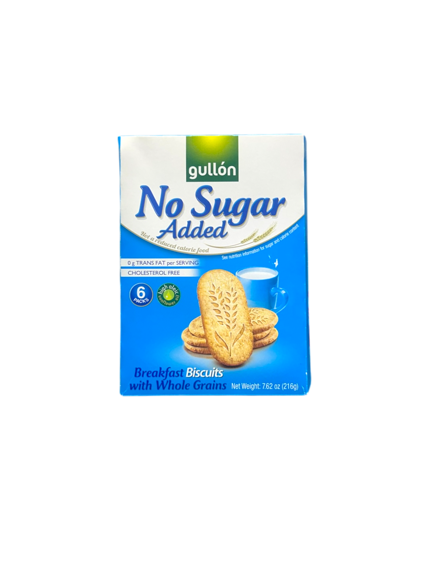 Gullon - Breakfast Biscuits with Whole Grains No Sugar Added 216g