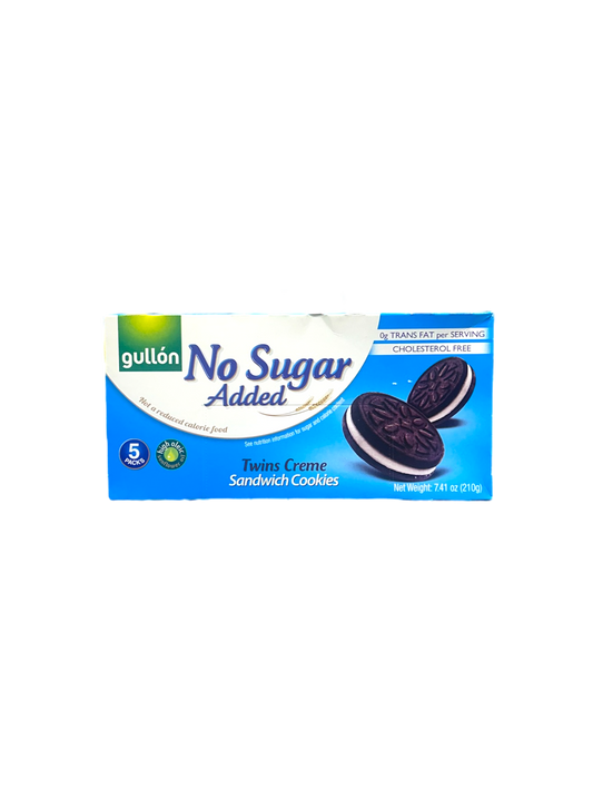 Gullon - Twins Creme Sandwich Cookies No Sugar Added 210g